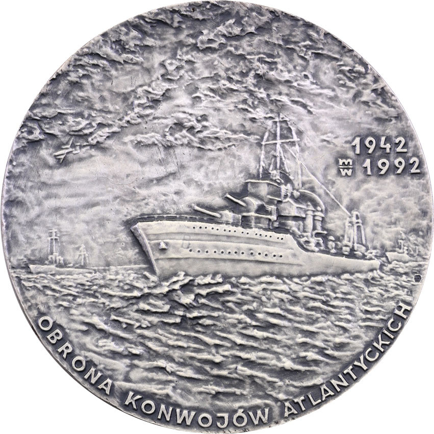 Polska. Medal 1992 MW Jerzy Świrski, SREBRO - Mennica Warszawa